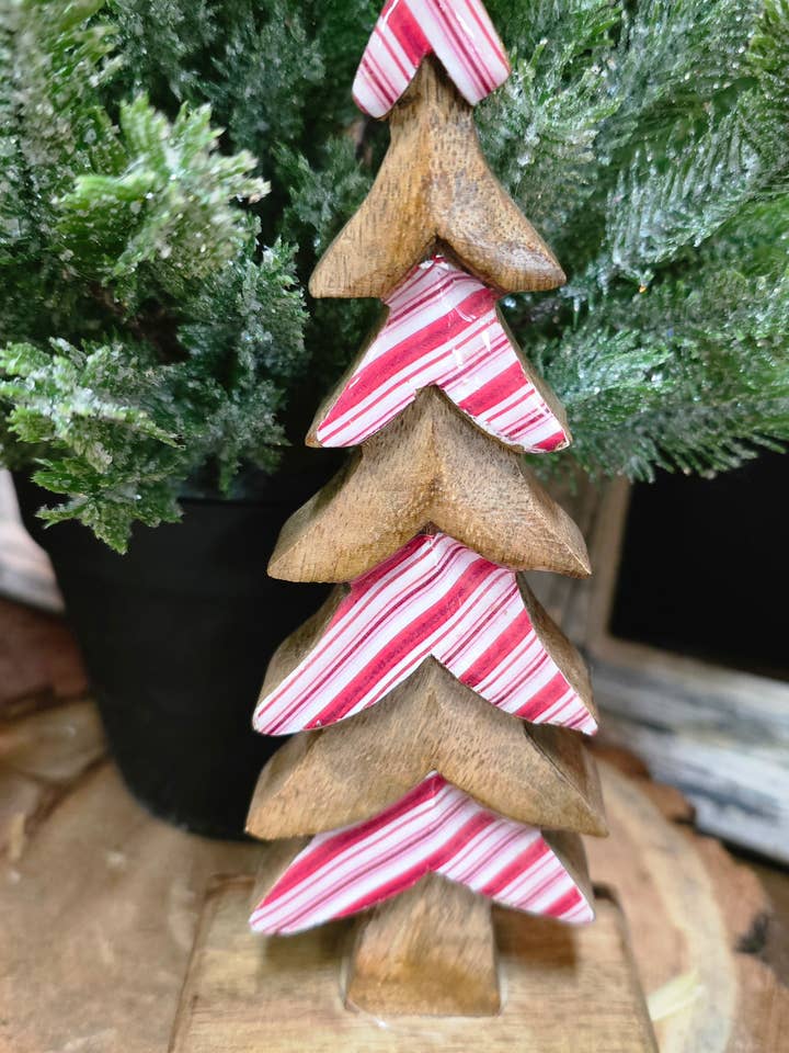 Candy Striped Downswept 8x3.5x3in for wholesale by Wholesale Home Decor