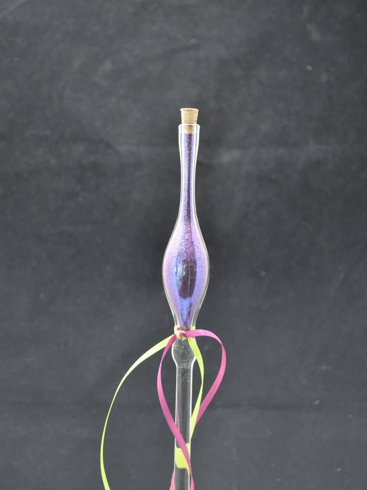 Violet Fairy Dust Glass Wand for wholesale by Crystal Dragon