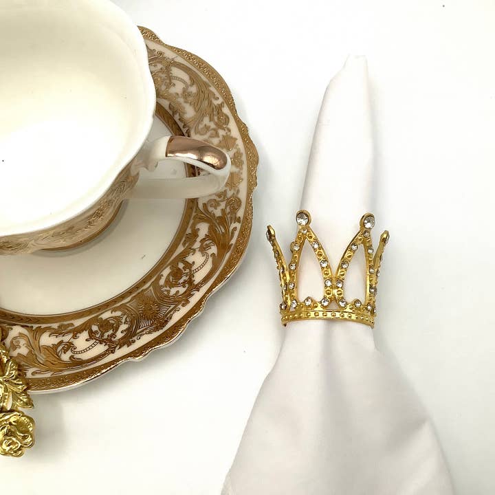 All Little Cute Things - Vendita all'ingrosso Anelli portatovagliolo - Portatovaglioli Bridgerton Diamond of the Season Tea Party