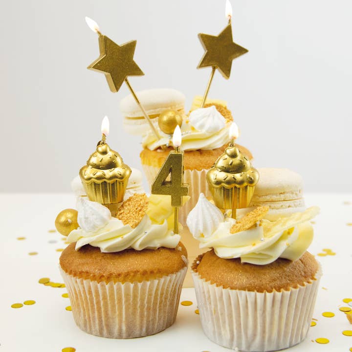 PD Party - Venta al por mayor Velas de tarta - Velas para tarta de cumpleaños - 4 años