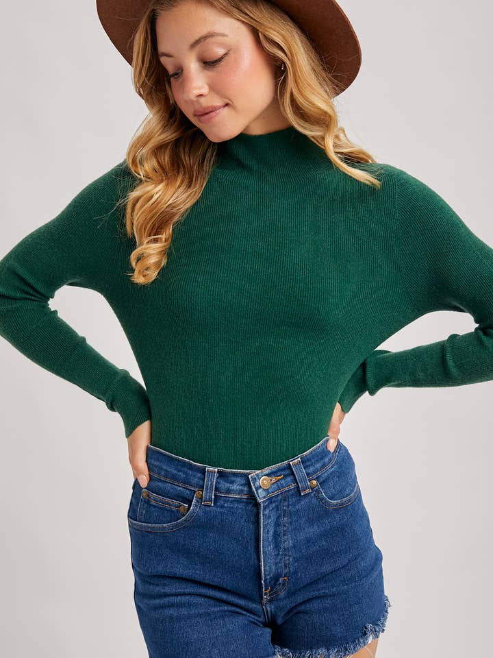 Bluivy - Wholesale Knit Sweater - Women's - WHOLEGARMENT MOCK NECK RIBBED KNIT SWEATER16