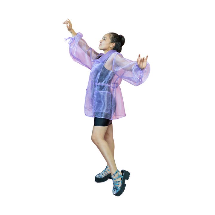 Couvre-lit Olivia en organza, couleur lavande pour la vente par Lonesome & Thread