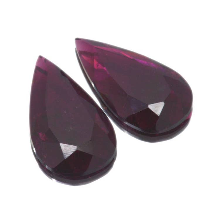 Par de 11,84 ct. Corte de pera de turmalina rubelita por atacado de Naturjoya