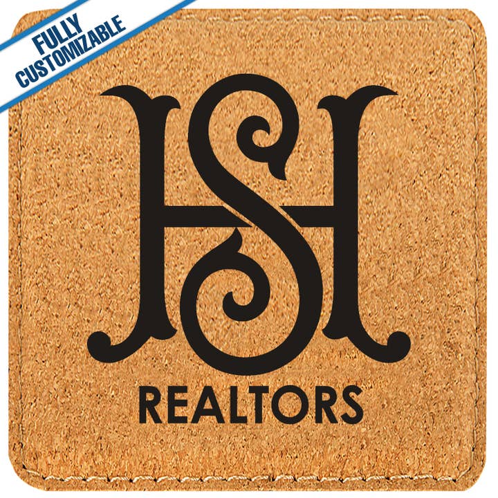 GiftWorksPlus - Wholesale Coasters - Engraved Leatherette Square Coasters - Fully Customizable11