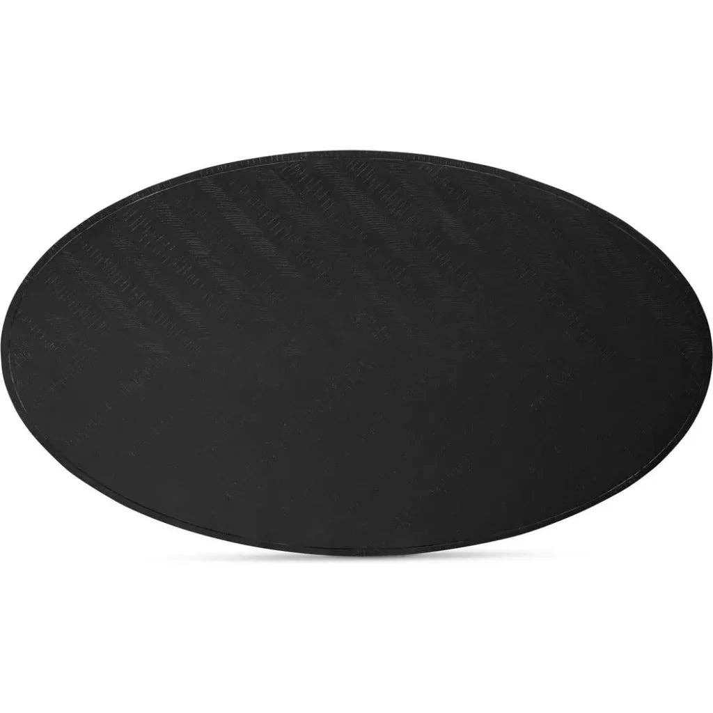 LOOMLAN – wholesale Sidobord – Parq trä svart oval matbord5