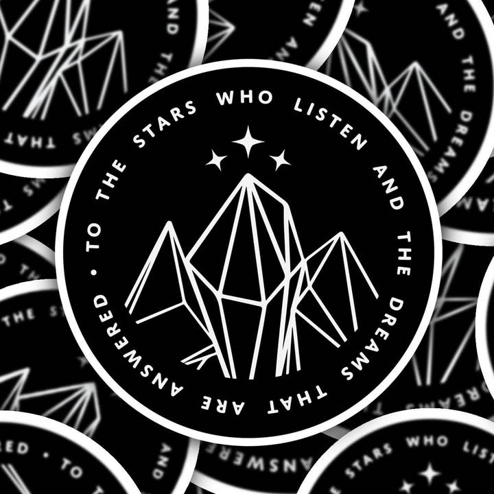 Autocollant d'art de tatouage ACOTAR - Autocollants de tatouage - Style de tatouage traditionnel - Old School - Vintage - Un Palais d'épines et de roses pour la vente par BLULUNE