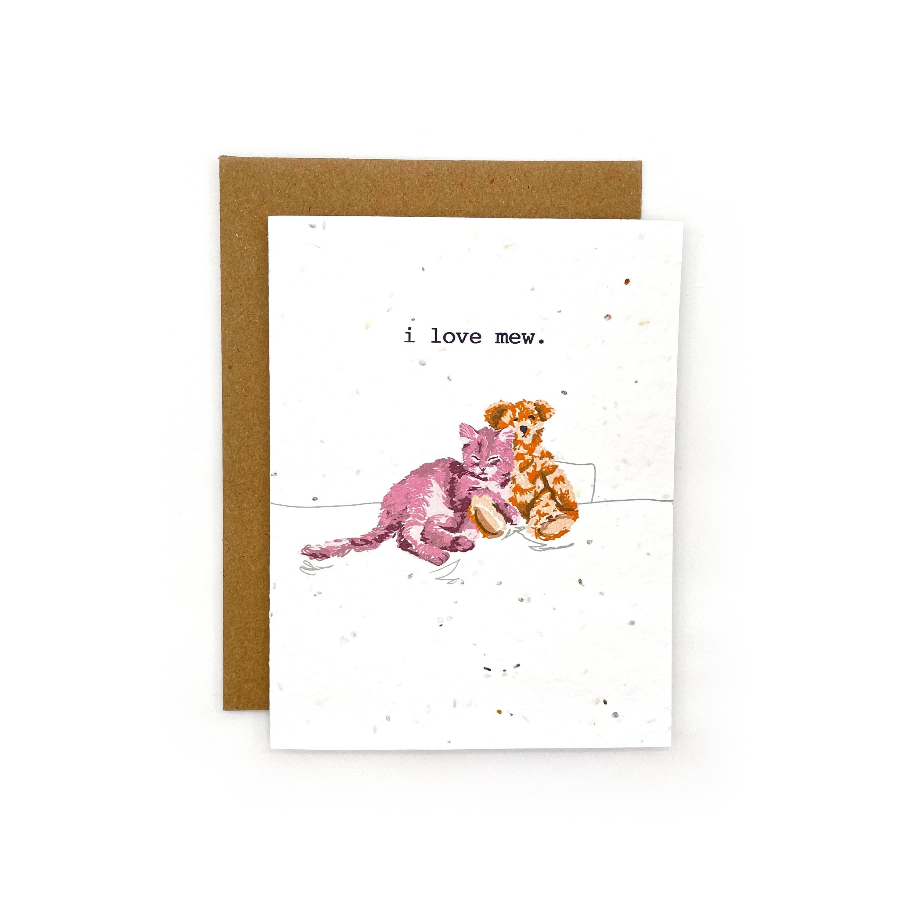 Cato & Company - Wholesale Valentine's Day Card - I Love Mew Card, Valentine's Day Card2
