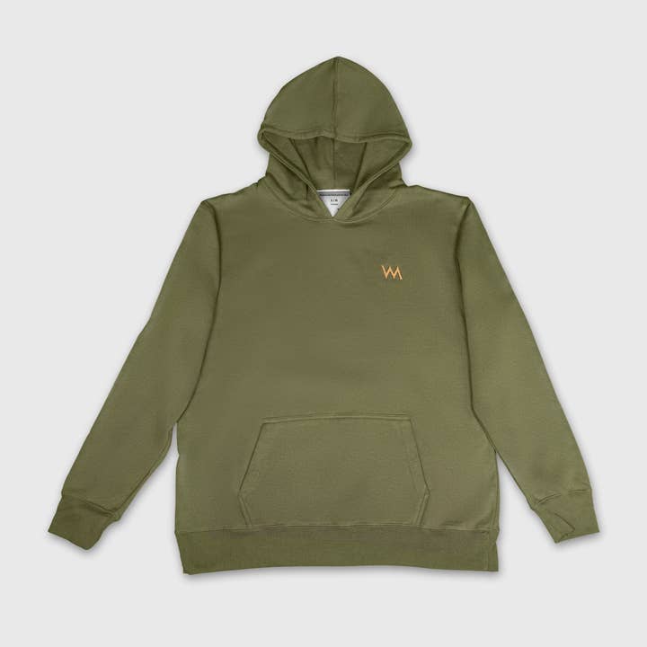 HOODIE (UNISEX) - KHAKI GREEN for wholesale by Wdmrck Exclusive Inc