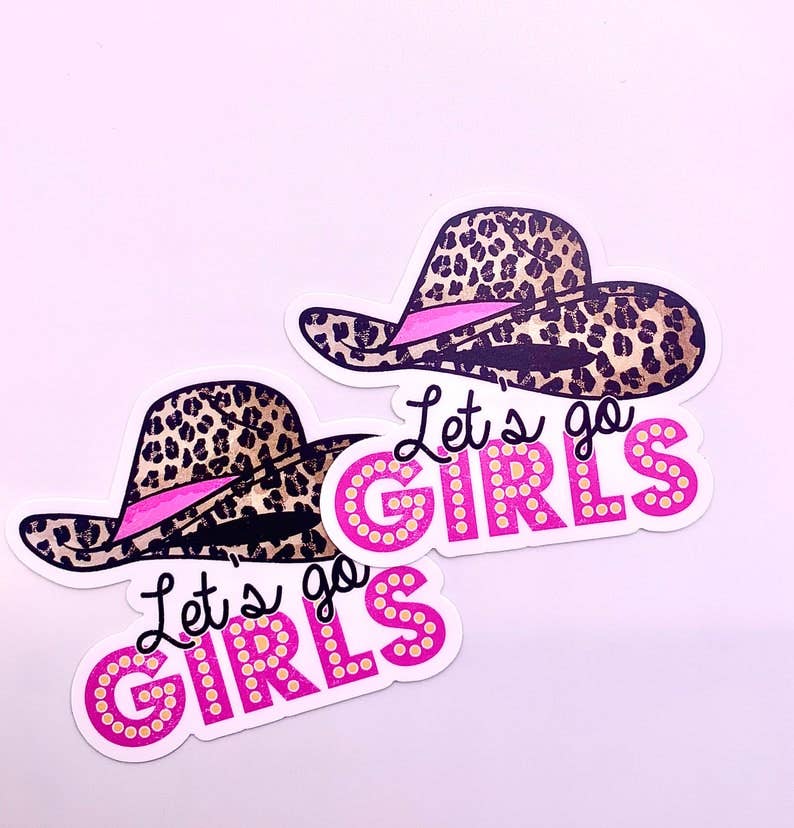 MarieDesignCo - Wholesale Sticker - Let's go meisjes sticker, Shania Twain sticker, western sticker2
