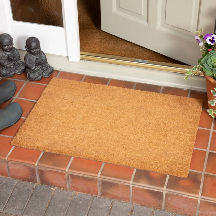 Astley Rectangle Doormat Natural Non-Slip PVC Backing for wholesale by Esselle Limited