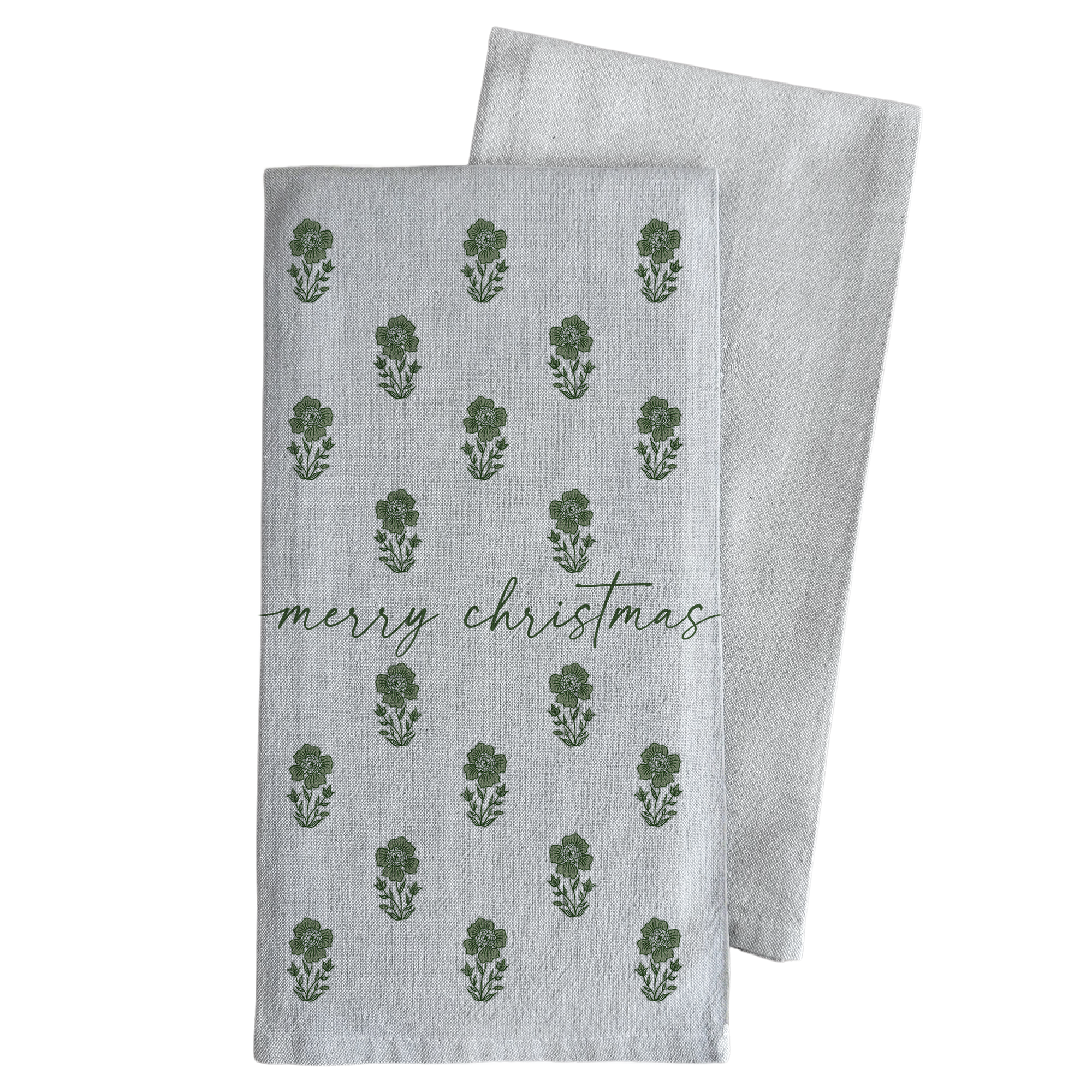 Porter Lane Home – wholesale Kökshandduk – God jul blocktryck kökshandduk2