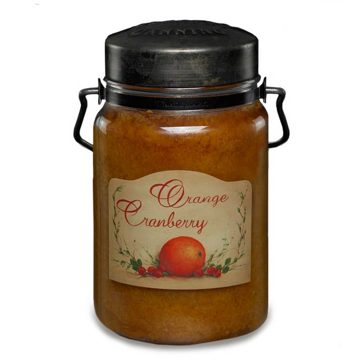 McCall's Candles - Wholesale Jar/Filled Candle - Classic Jar Candle-26oz-ORANGE CRANBERRY