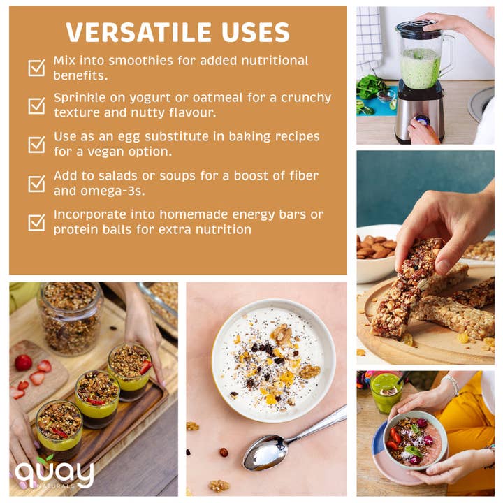 Quay Naturals - Wholesale Protein/Superfood Powder - Organic Ground Flaxseed5