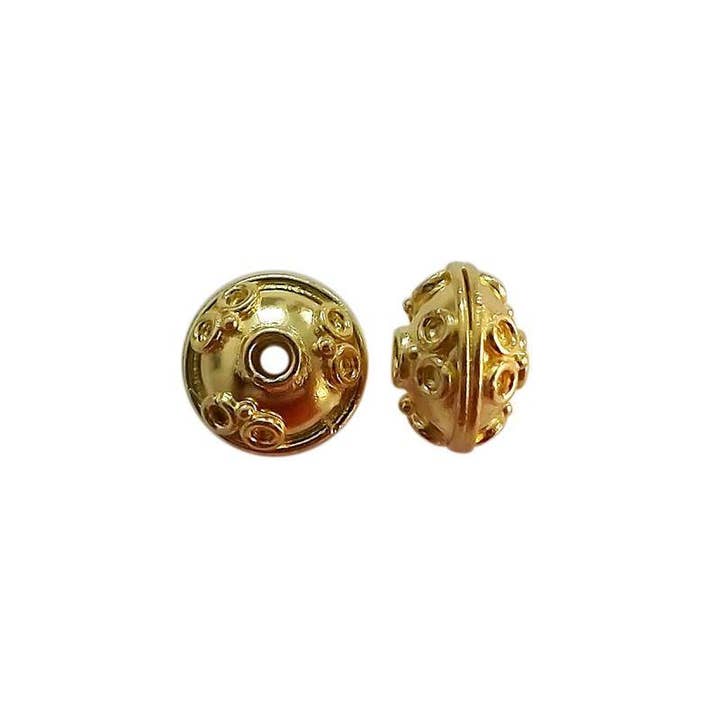 BG-336 18K Gold Overlay Bali Bead for wholesale by Bali Designs