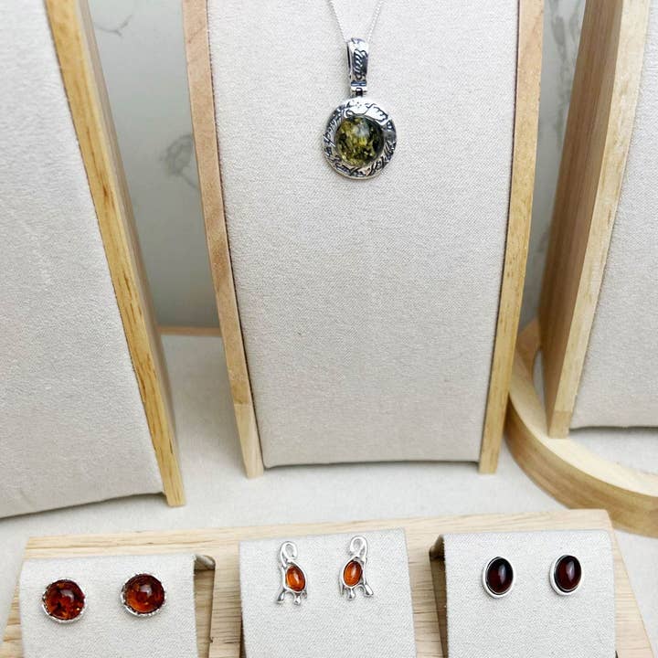 SilverAmber Jewellery - Wholesale Jewelry Set - 925 Sterling Silver & Genuine Baltic Amber Jewellery Starter Pack - SP16