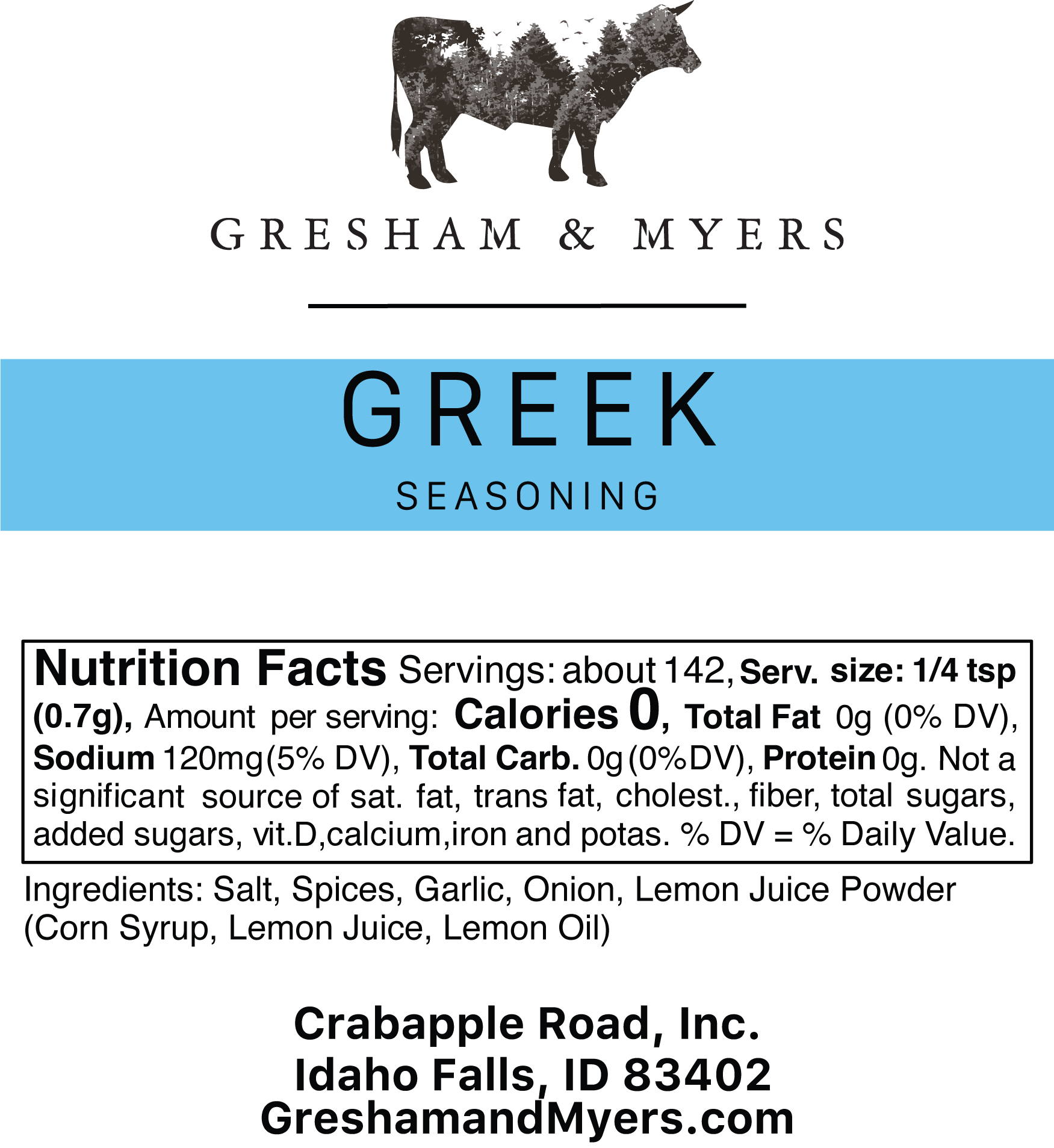 Gresham & Myers - Wholesale Dried spice mix - Greek Seasoning3