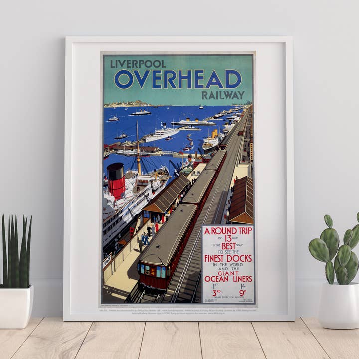 Liverpool Overhead Railway - Stampa artistica premium 11 x 14» per la vendita all'ingrosso da parte di Star Editions