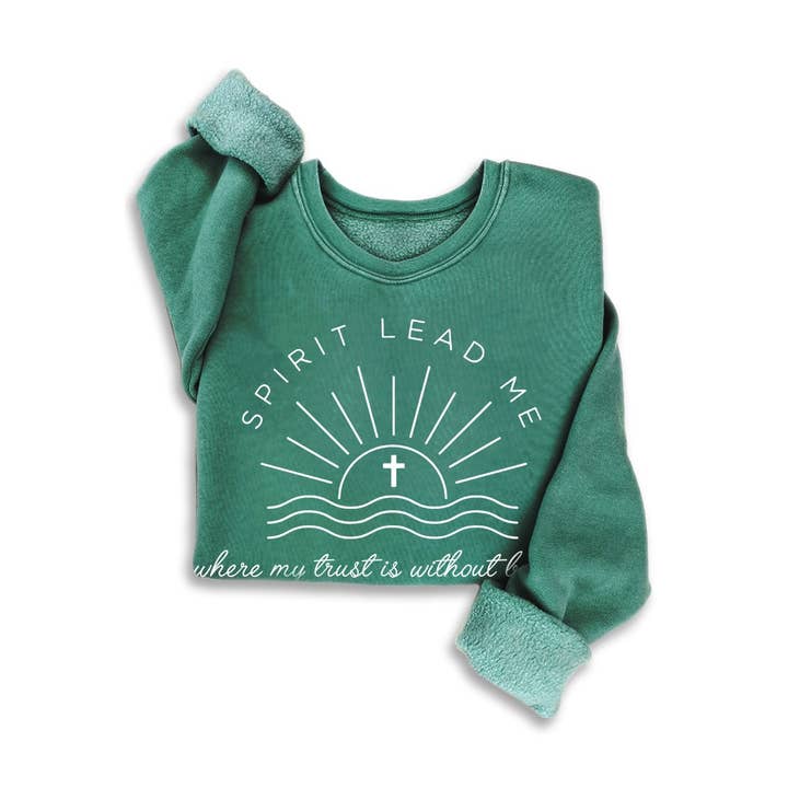 SPIRIT LEAD ME MINERAL SWEATSHIRTS for wholesale by HRTandLUV