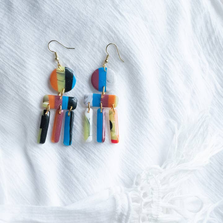 Patchwork Dingles for engroshandel hos Eleven Suns Jewelry