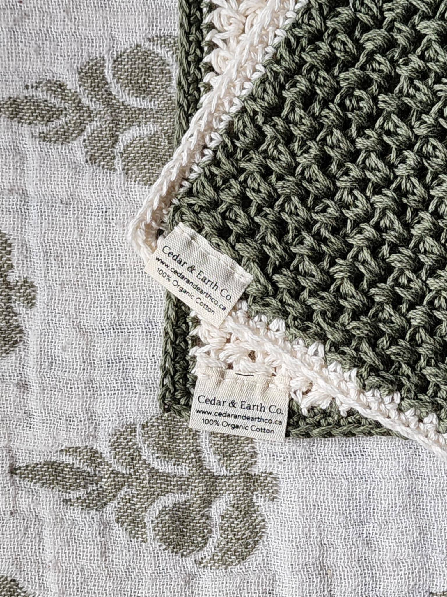 Cedar & Earth Co. – Engroshandel Vaskeklud – Sæt med vaskeklude i økologisk bomuld (2-i-1)5