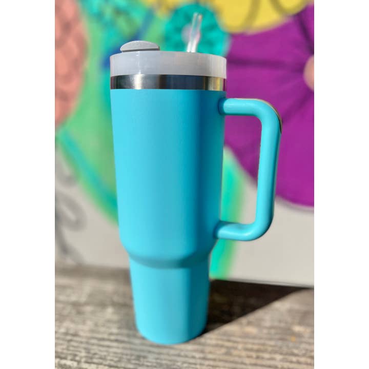 Briano Wholesale - Wholesale Insulated Mug/Tumbler - Solid 40oz Tumblers with Grip