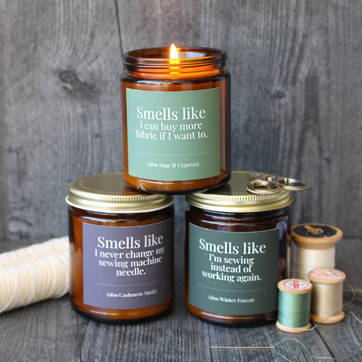 NNK Press - Wholesale Jar/Filled Candle - BULK Hand-poured Coconut Soy Wax Candles For Quilters3