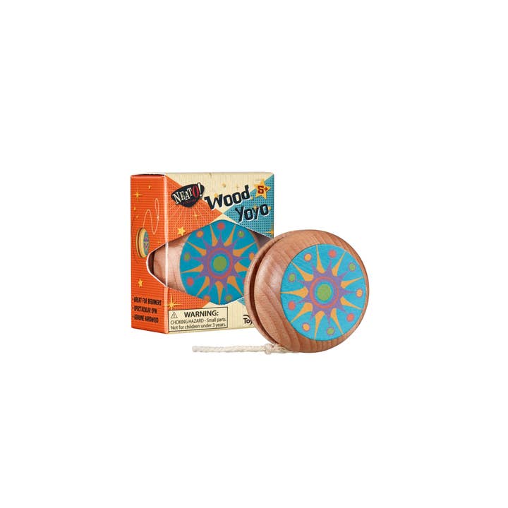 Toysmith - Wholesale Wood Toy - Kids - Neato! Wood Yo-Yo- Retro Classic, vintage toys1