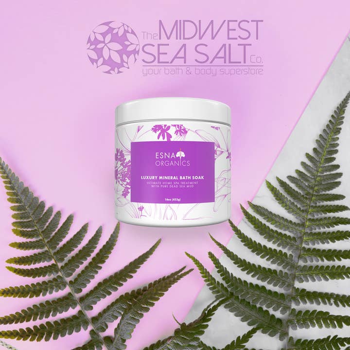 The Midwest Sea Salt Company - Vente Sel de bain - Sel de bain minéral de luxe Esna Organics - 16 oz2