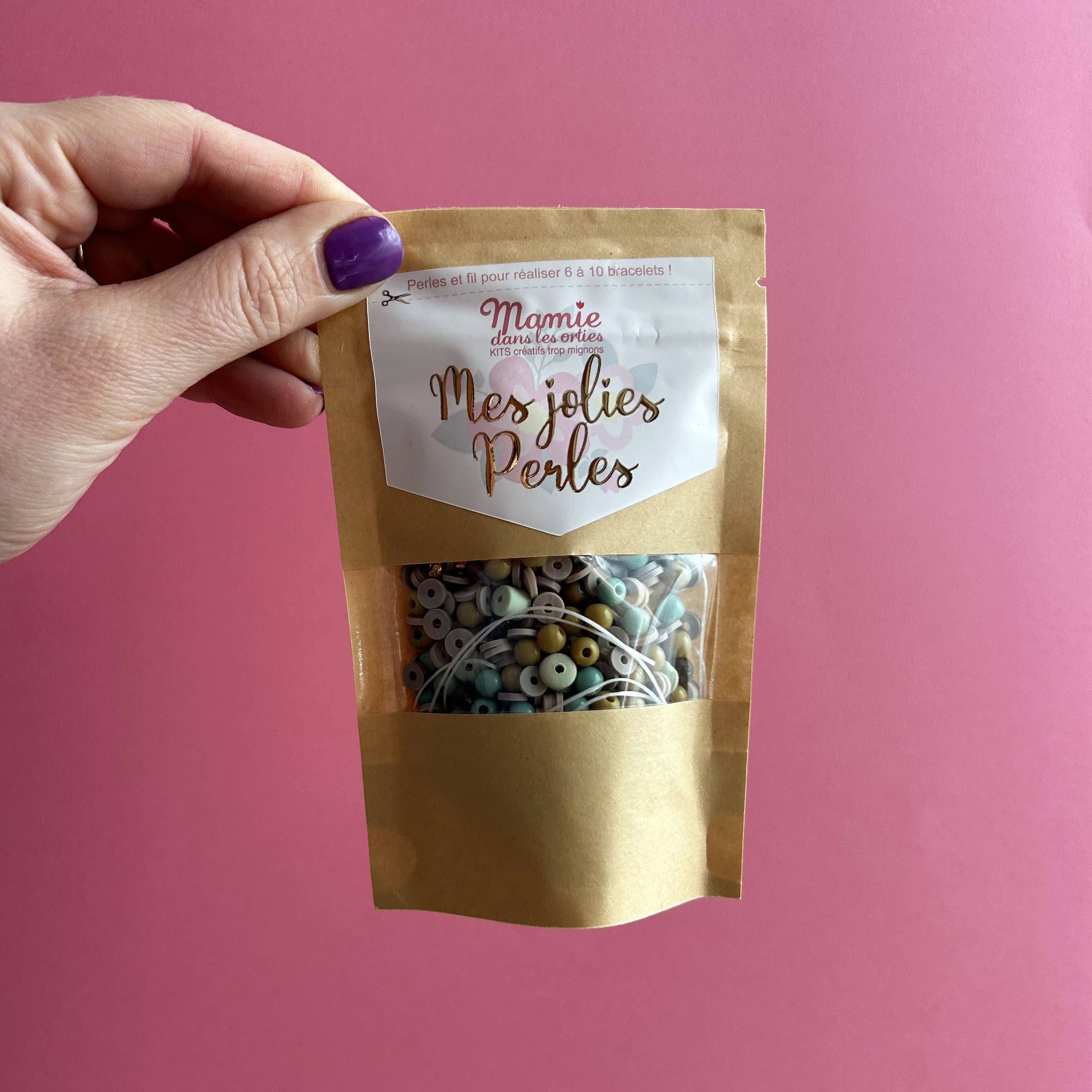 Mamie dans les orties – Joias DIY - Crianças por atacado – Kit Mix Pulseira Pérola MAYA