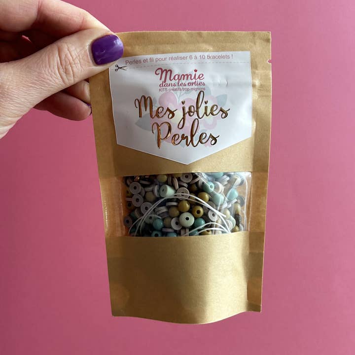 Mamie dans les orties – Joias DIY - Crianças por atacado – Kit Mix Pulseira Pérola MAYA0
