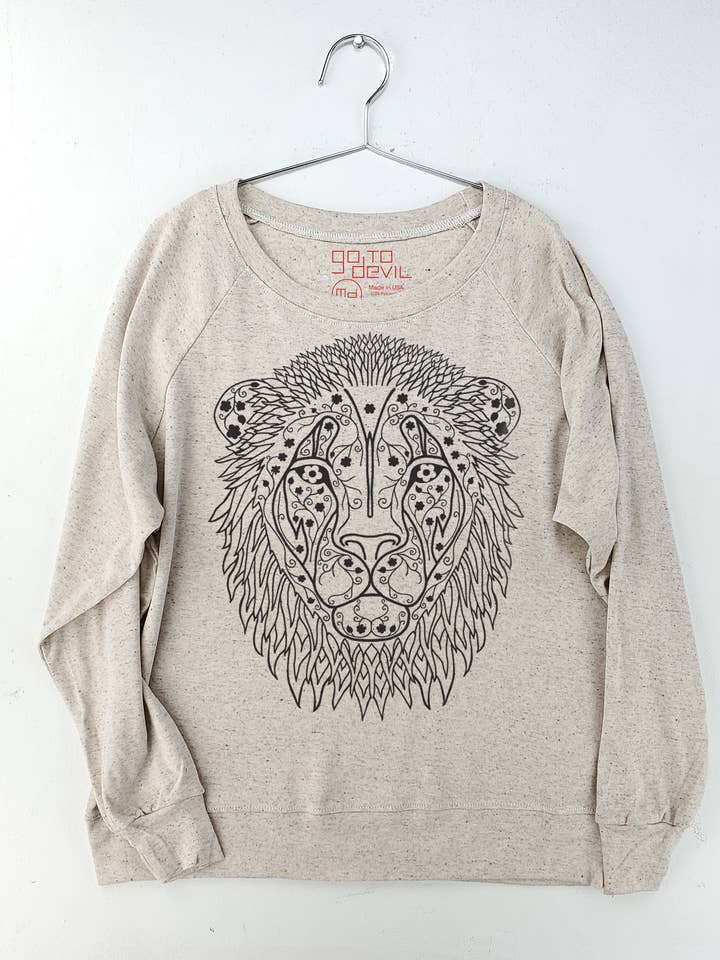 Magic Lion Womens Tri Blend Pullover for wholesale by Go To Devil