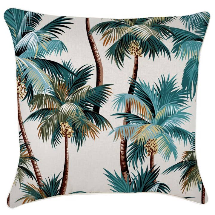 Federa per cuscino, con profilo, palme naturali, 60 cm x 60 cm per la vendita all'ingrosso da parte di Escape To Paradise