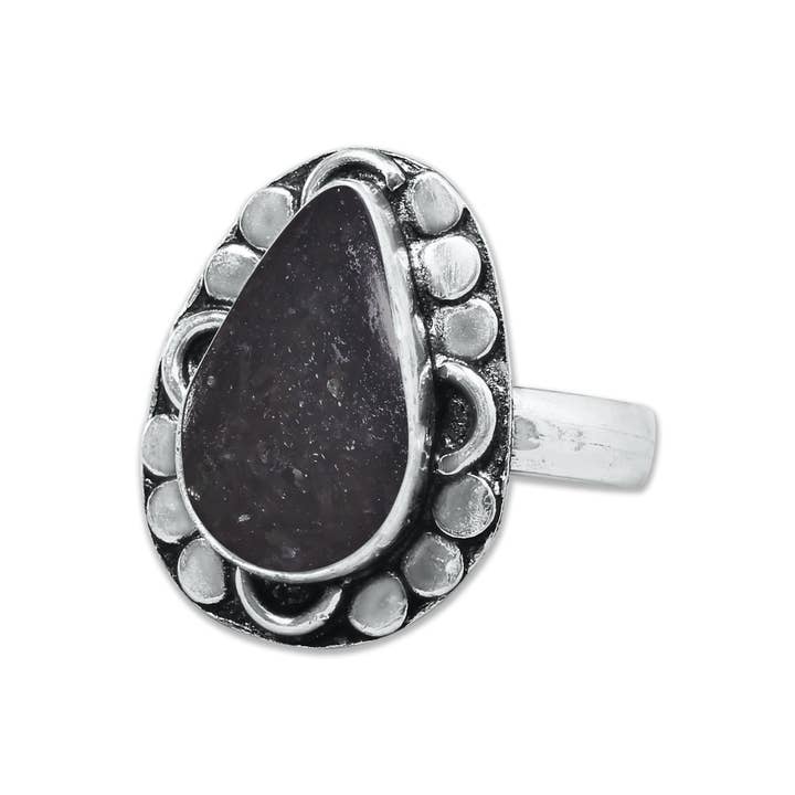 Handmade Jewels - Wholesale Multi-Stone Ring - Nuummite Rings – Handmade, Silver-Plated, Grounding (Made To Order)8
