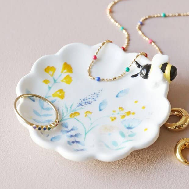 Lisa Angel – wholesale Jewellery dish – Floral Ceramic Trinket Dishes