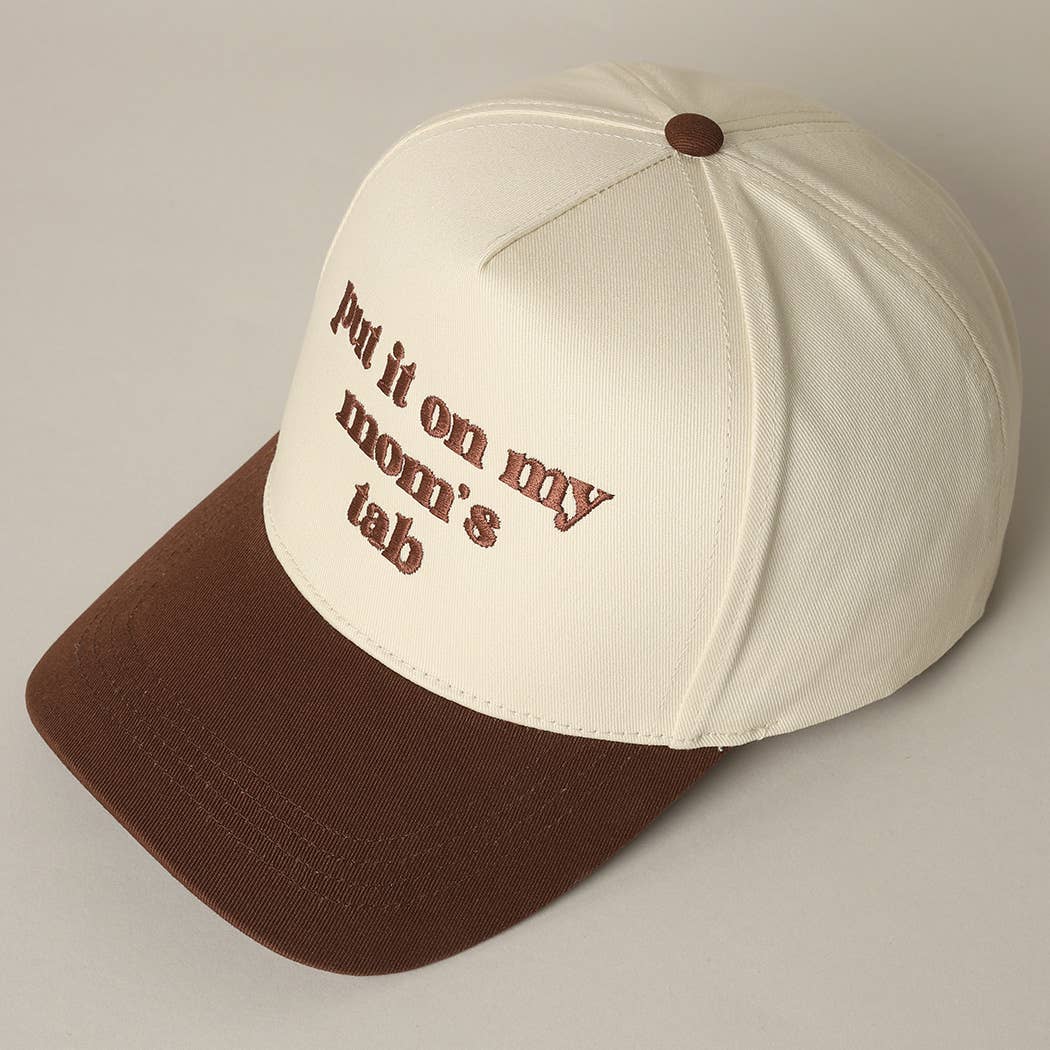 Fashion City - Wholesale Truckerpet - Uniseks - Zet het op de rekening van mijn moeder geborduurde tweekleurige hoed6