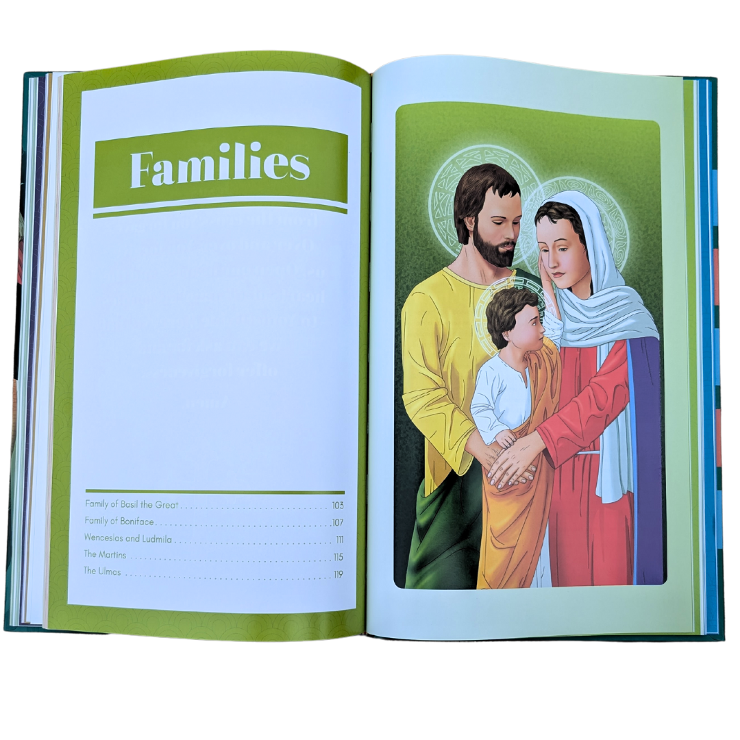 Catholic Sprouts LLC - Wholesale Religion Book - Catholic Saints for Families: Saintly Fathers, Mothers, Siblings, Couples, Families, and Friends10