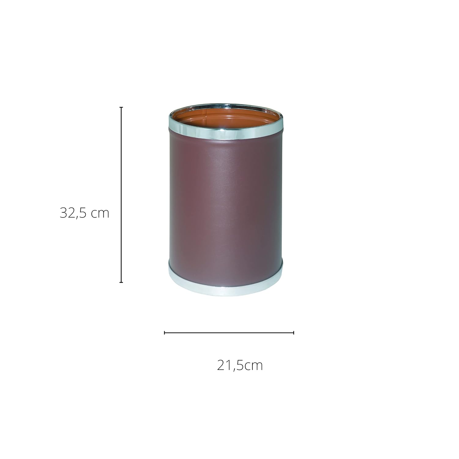 MEDEL OFFICE - Wholesale Trashcan/Trash Bin - 12L Multipurpose Indoor Metal Waste Bin for Brown Office1