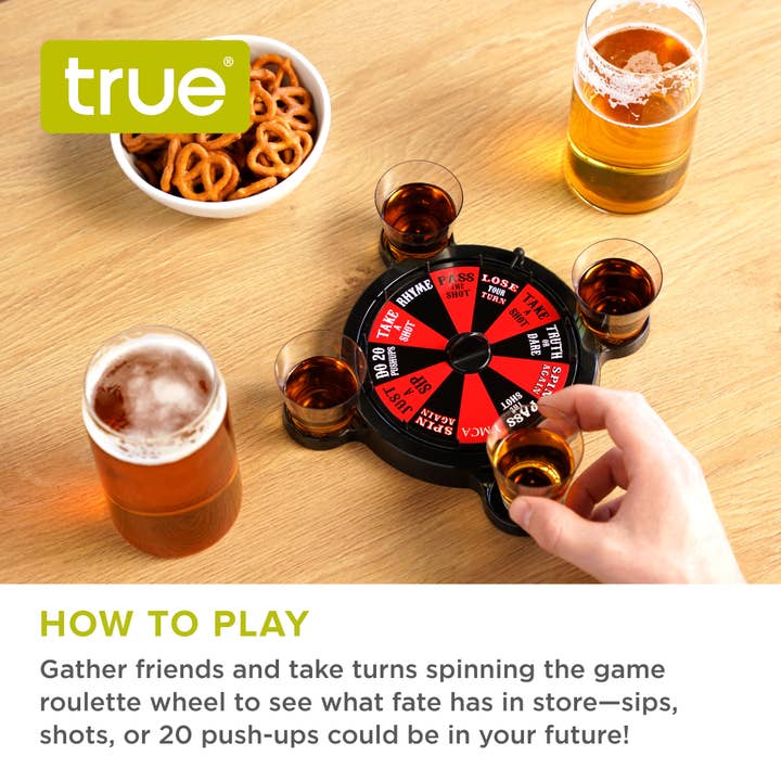 TRUE - Wholesale Board Game - Roulette Shots Party Shot Drinking Board Game