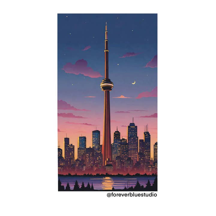 Skyline de Toronto pour la vente par Forever Blue Studio