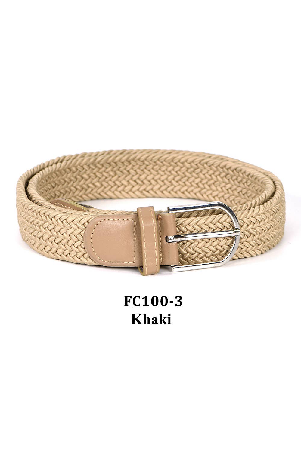 KC Factory – wholesale Belt – Men's – Stretch Belt (Braided Canvas Woven Elastic)5