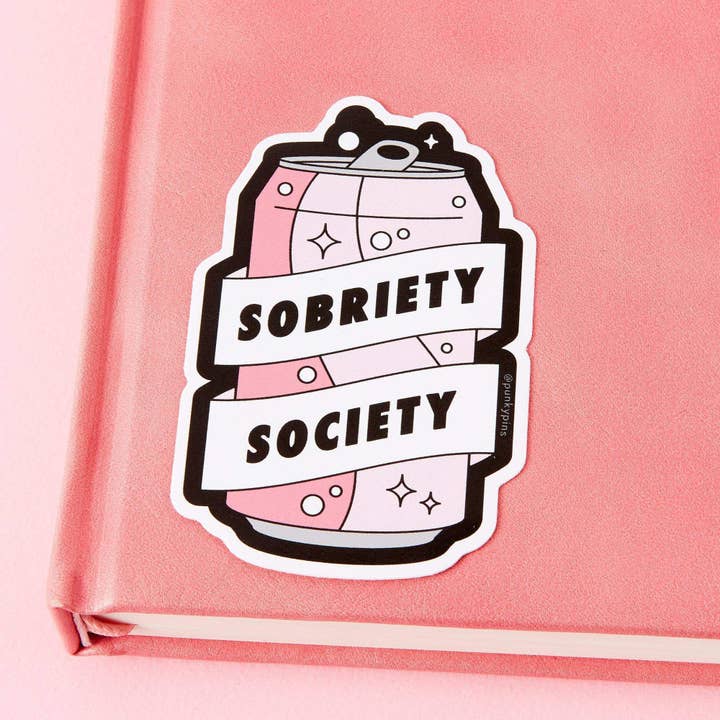 Punky Pins - Wholesale Sticker - Sobriety Society Vinyl Laptop Sticker1