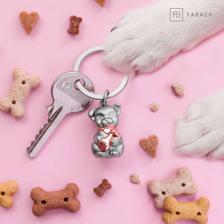 FABACH – Die Schlüsselanhänger-Schmiede - Wholesale Keychain - Unisex - “Puppy” dog keychain - cute puppy pendant - lucky charm and gift for dog lovers10
