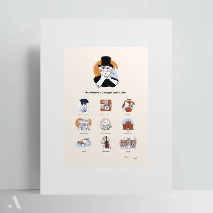 Addvent - Wholesale Poster - Giuseppe Verdi's Milan / Poster Art Print1