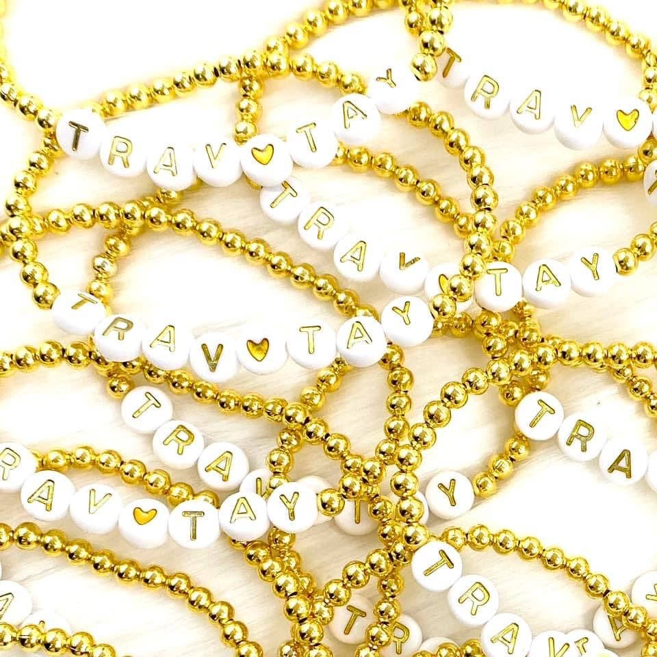 Doohickies - Wholesale Beaded Bracelet - Customizable Letter Bracelets **LEAVE A NOTE W/CUSTOMIZATION** - Custom Bracelets1