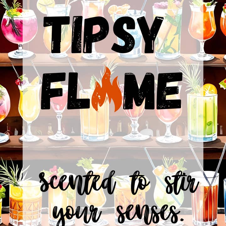 The Vintage Flame Candles - Wholesale Jar/Filled Candle - Mint Mojito - Tipsy Flame Collection 1