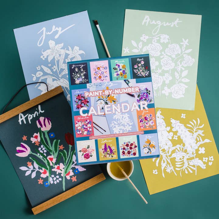 Cate Paper Co. - Wholesale Calendar - Paint-by-Number Calendar Kit