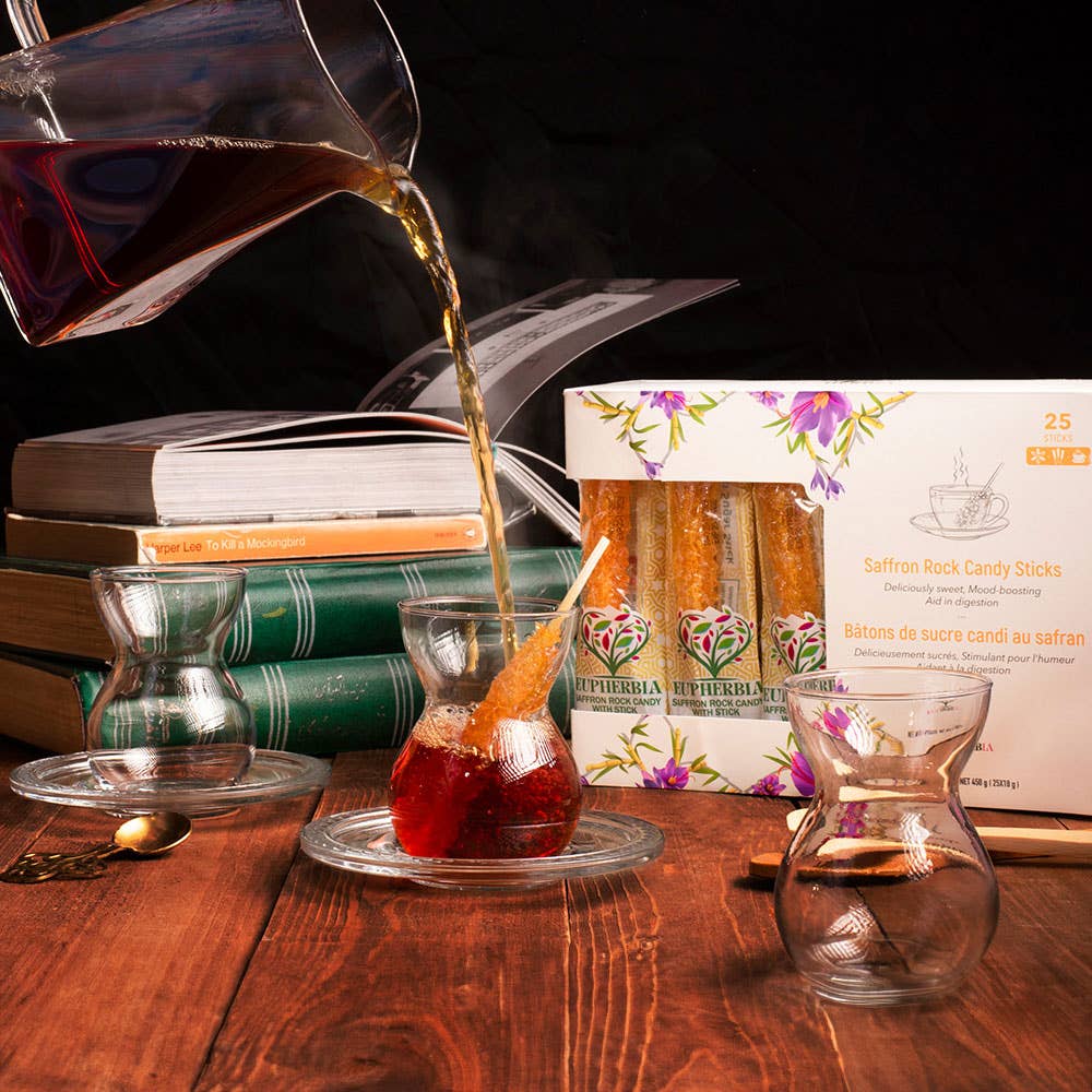 Eupherbia – Großhandel Bonbons – EUPHERBIA Safran Rock Bonbonstäbchen, 25er-Pack, 450 g2