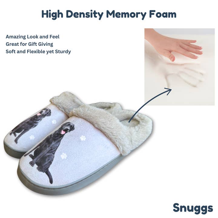 E&S Pets - Wholesale Slippers - Unisex - Labrador , Black Snuggs Slipper - Comfy - Pet lovers2