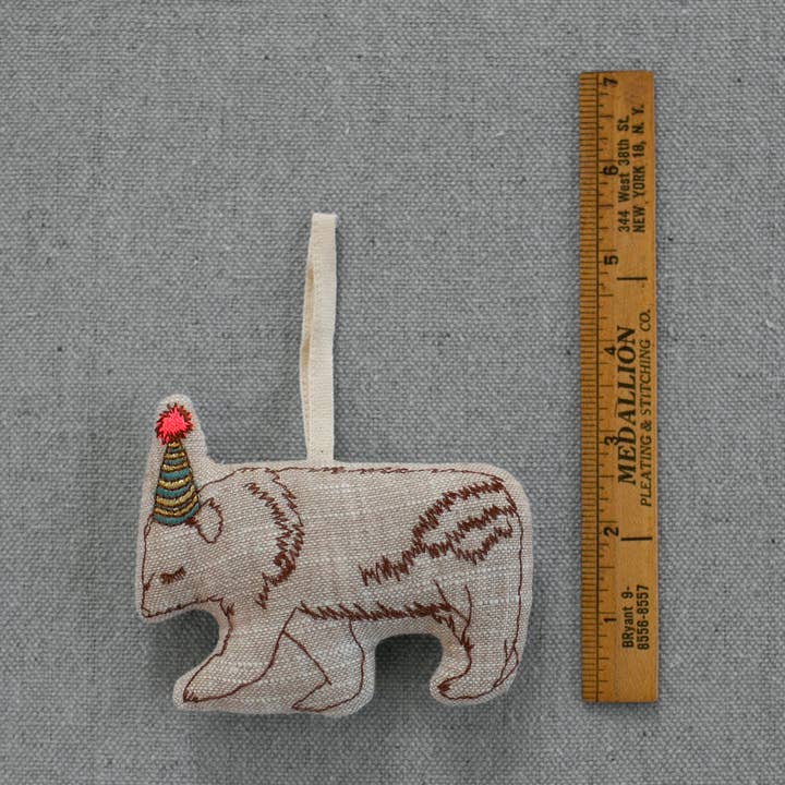 Party Bear, Lavender & Cotton filled Ornament, Scented Token for wholesale by Skippy Cotton