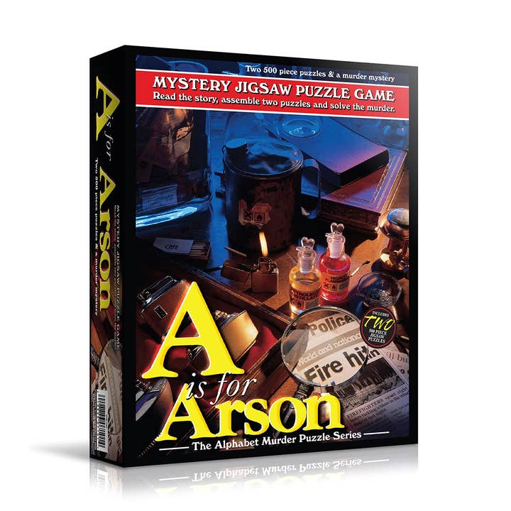 Wood Expressions - Wholesale Puzzle - Adult - A is for Arson Alphabet Mystery Jigsaw Puzzles (2) 500 pcs0